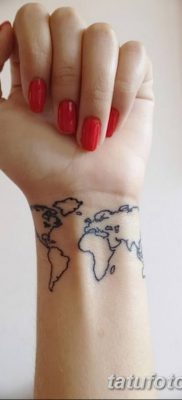 фото тату земной шар от 16.04.2018 №036 — tattoo globe — tatufoto.com