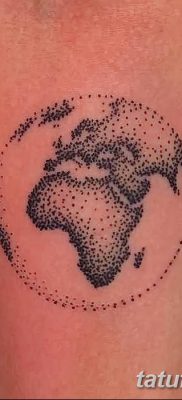 фото тату земной шар от 16.04.2018 №038 — tattoo globe — tatufoto.com
