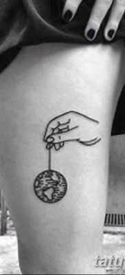 фото тату земной шар от 16.04.2018 №039 — tattoo globe — tatufoto.com