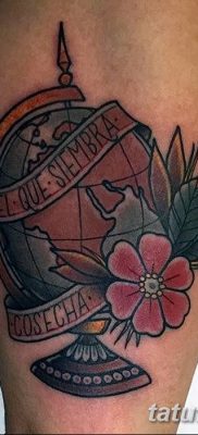 фото тату земной шар от 16.04.2018 №042 — tattoo globe — tatufoto.com