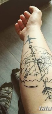 фото тату земной шар от 16.04.2018 №043 — tattoo globe — tatufoto.com