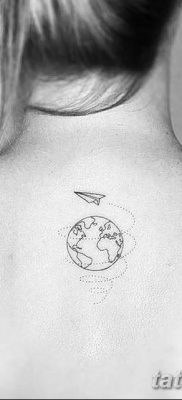 фото тату земной шар от 16.04.2018 №045 — tattoo globe — tatufoto.com