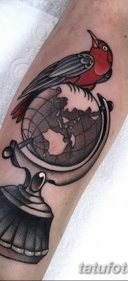фото тату земной шар от 16.04.2018 №047 — tattoo globe — tatufoto.com