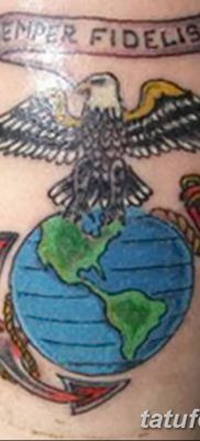 фото тату земной шар от 16.04.2018 №055 — tattoo globe — tatufoto.com