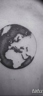 фото тату земной шар от 16.04.2018 №059 — tattoo globe — tatufoto.com