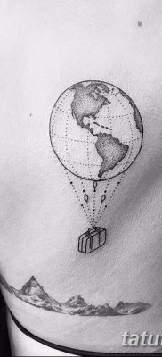фото тату земной шар от 16.04.2018 №060 — tattoo globe — tatufoto.com