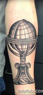 фото тату земной шар от 16.04.2018 №061 — tattoo globe — tatufoto.com