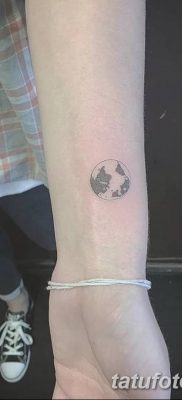 фото тату земной шар от 16.04.2018 №063 — tattoo globe — tatufoto.com