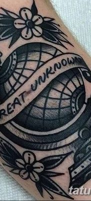 фото тату земной шар от 16.04.2018 №068 — tattoo globe — tatufoto.com