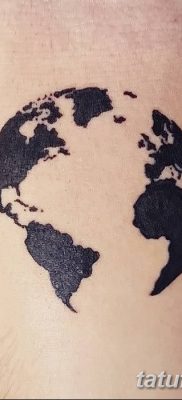 фото тату земной шар от 16.04.2018 №070 — tattoo globe — tatufoto.com