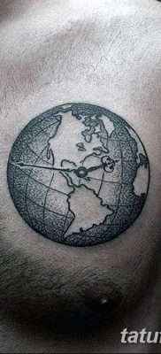 фото тату земной шар от 16.04.2018 №081 — tattoo globe — tatufoto.com