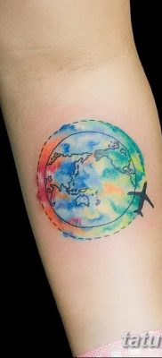 фото тату земной шар от 16.04.2018 №138 — tattoo globe — tatufoto.com