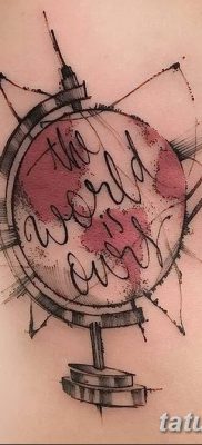 фото тату земной шар от 16.04.2018 №139 — tattoo globe — tatufoto.com