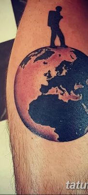 фото тату земной шар от 16.04.2018 №140 — tattoo globe — tatufoto.com