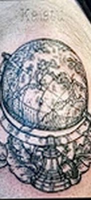фото тату земной шар от 16.04.2018 №145 — tattoo globe — tatufoto.com