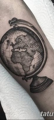 фото тату земной шар от 16.04.2018 №146 — tattoo globe — tatufoto.com