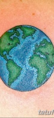 фото тату земной шар от 16.04.2018 №149 — tattoo globe — tatufoto.com