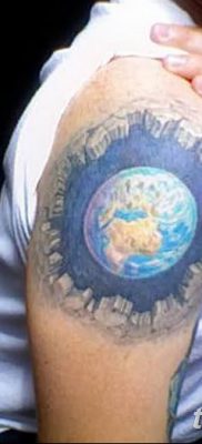 фото тату земной шар от 16.04.2018 №150 — tattoo globe — tatufoto.com