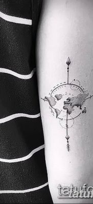 фото тату земной шар от 16.04.2018 №151 — tattoo globe — tatufoto.com