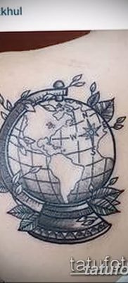 фото тату земной шар от 16.04.2018 №155 — tattoo globe — tatufoto.com