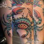 фото тату краб от 18.04.2018 №011 - tattoo crab - tatufoto.com