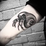 фото тату краб от 18.04.2018 №012 - tattoo crab - tatufoto.com