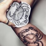 фото тату краб от 18.04.2018 №017 - tattoo crab - tatufoto.com