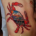 фото тату краб от 18.04.2018 №024 - tattoo crab - tatufoto.com