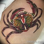 фото тату краб от 18.04.2018 №027 - tattoo crab - tatufoto.com