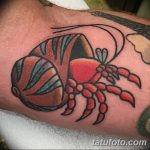 фото тату краб от 18.04.2018 №028 - tattoo crab - tatufoto.com