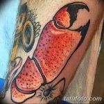 фото тату краб от 18.04.2018 №029 - tattoo crab - tatufoto.com