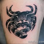 фото тату краб от 18.04.2018 №046 - tattoo crab - tatufoto.com