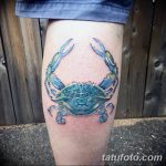 фото тату краб от 18.04.2018 №063 - tattoo crab - tatufoto.com