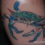 фото тату краб от 18.04.2018 №066 - tattoo crab - tatufoto.com