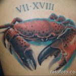фото тату краб от 18.04.2018 №070 - tattoo crab - tatufoto.com