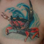 фото тату краб от 18.04.2018 №071 - tattoo crab - tatufoto.com