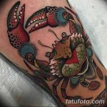 фото тату краб от 18.04.2018 №077 - tattoo crab - tatufoto.com