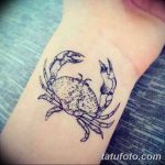фото тату краб от 18.04.2018 №080 - tattoo crab - tatufoto.com