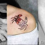 фото тату краб от 18.04.2018 №081 - tattoo crab - tatufoto.com