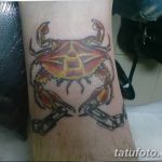 фото тату краб от 18.04.2018 №085 - tattoo crab - tatufoto.com