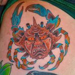 фото тату краб от 18.04.2018 №088 - tattoo crab - tatufoto.com
