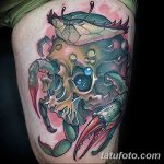 фото тату краб от 18.04.2018 №183 - tattoo crab - tatufoto.com