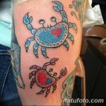 фото тату краб от 18.04.2018 №196 - tattoo crab - tatufoto.com