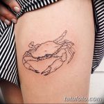 фото тату краб от 18.04.2018 №201 - tattoo crab - tatufoto.com