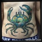 фото тату краб от 18.04.2018 №212 - tattoo crab - tatufoto.com