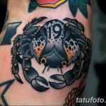 фото тату краб от 18.04.2018 №215 - tattoo crab - tatufoto.com