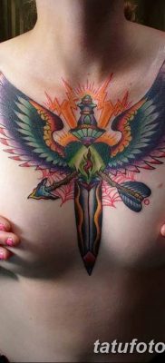 фото тату меч и крылья от 26.04.2018 №001 — tattoo sword and wings — tatufoto.com