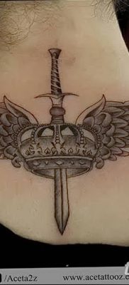 фото тату меч и крылья от 26.04.2018 №002 — tattoo sword and wings — tatufoto.com