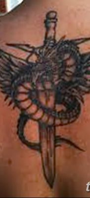 фото тату меч и крылья от 26.04.2018 №005 — tattoo sword and wings — tatufoto.com