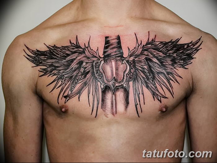фото тату меч и крылья от 26.04.2018 №014 - tattoo sword and wings - tatufoto.com